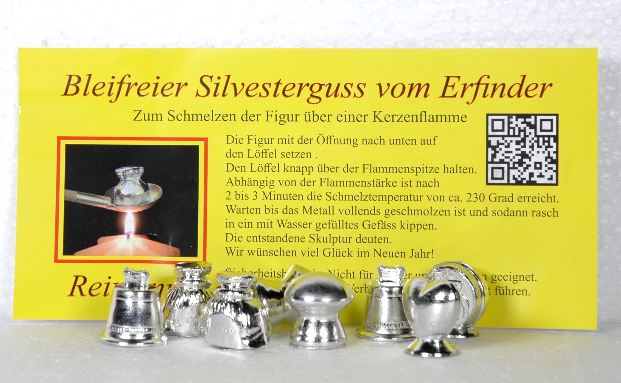 Gieß Zinn 8 Stück Packung  Ersatz zum Bleigießen