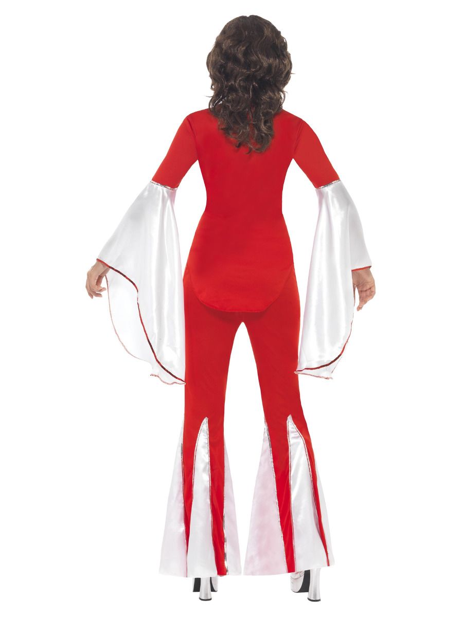 Super Trooper Kostüm für Damen MEDIUM rot-weiß