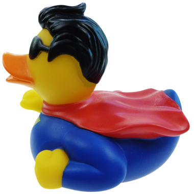 "Supermään" Badeente  8cm
