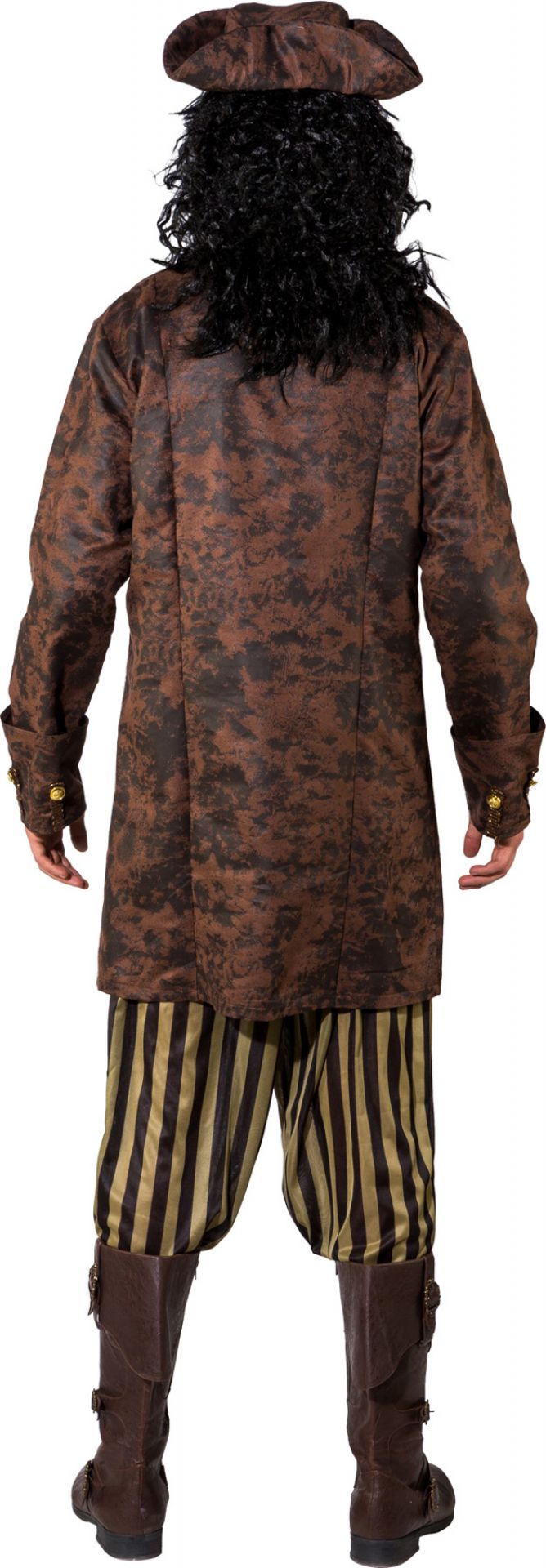 Braune Piraten Jacke 46/48 mit Dreipsitz