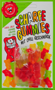 Scharfe Gummis mit Chili Geschmack