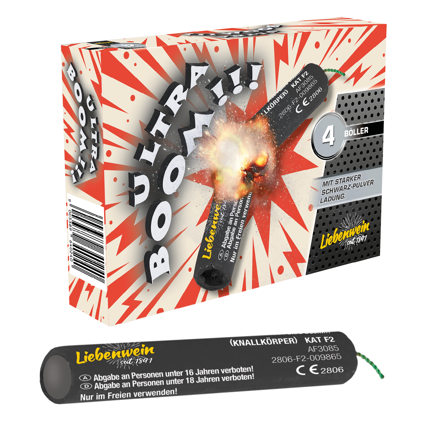 Ultra-Boom Böller 4er Pkg.