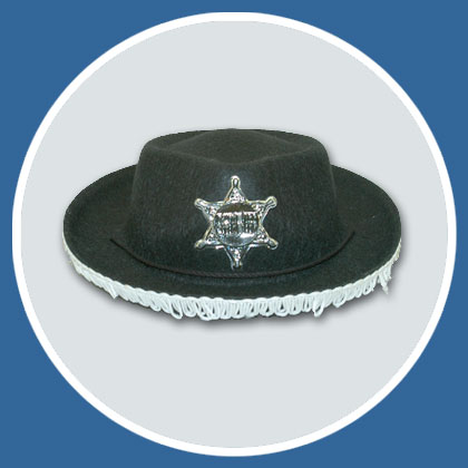 Cowboy Hut klein für Kinder mit Fransen