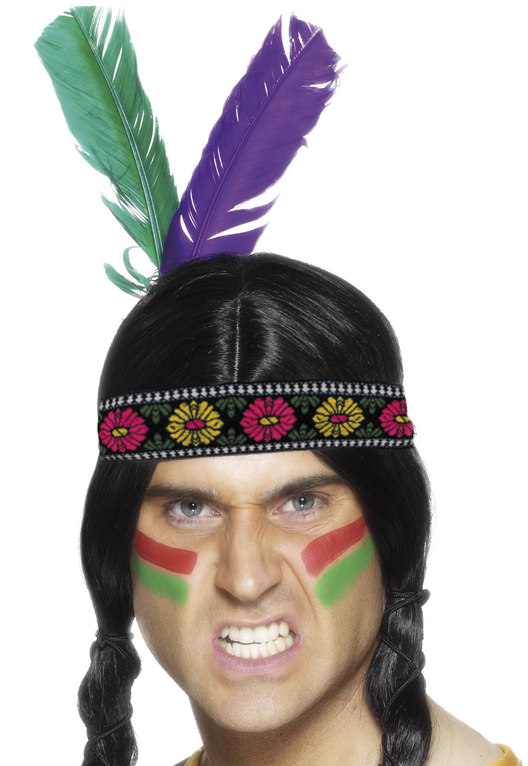 Indianer Stirnband  mit Feder  *)