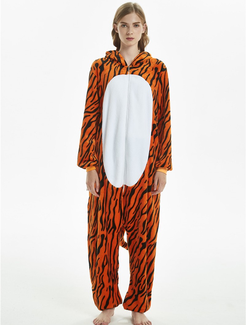 TIGER Kostüm Overall  SMALL für Erwachsene