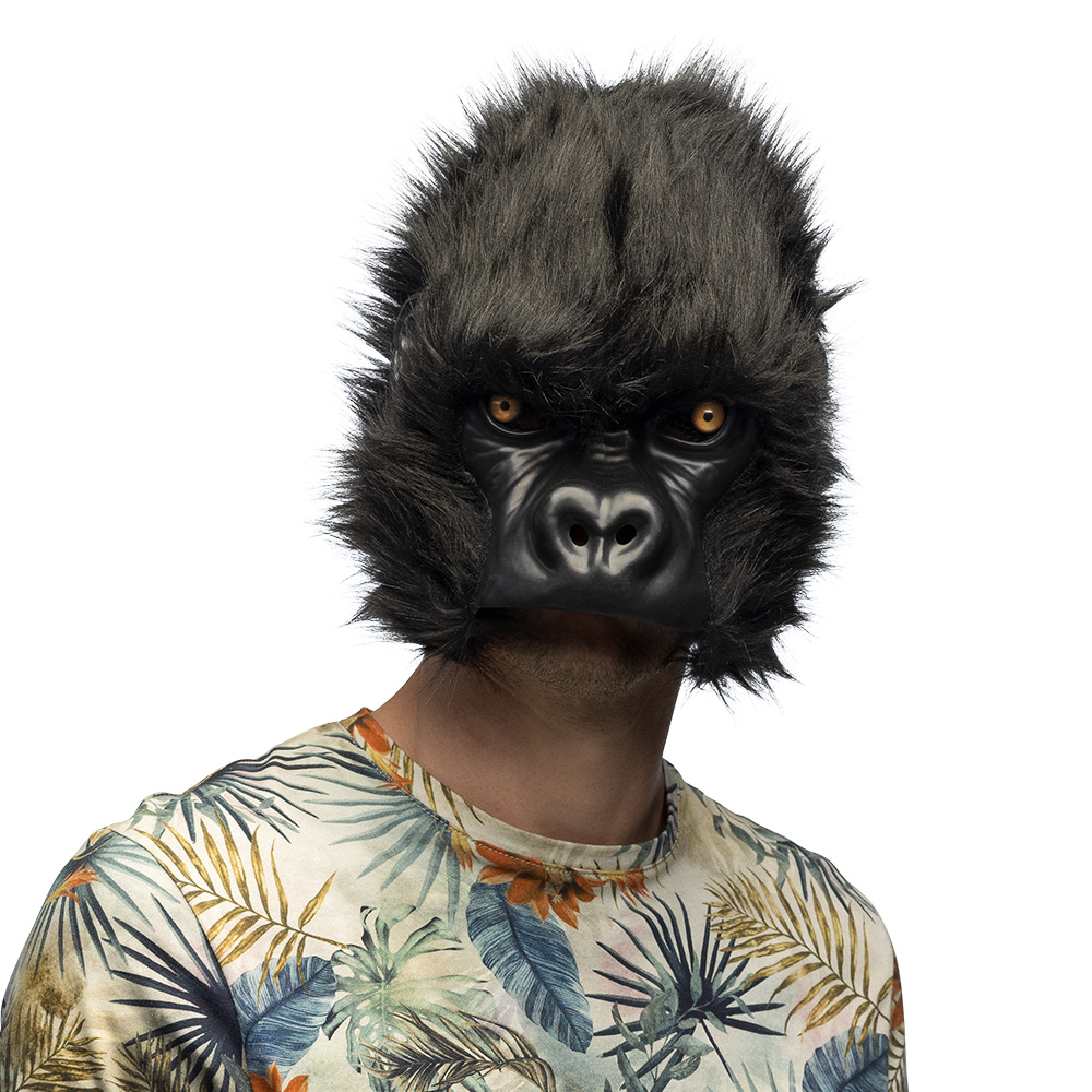 Gorilla Maske Plüsch Halbmaske