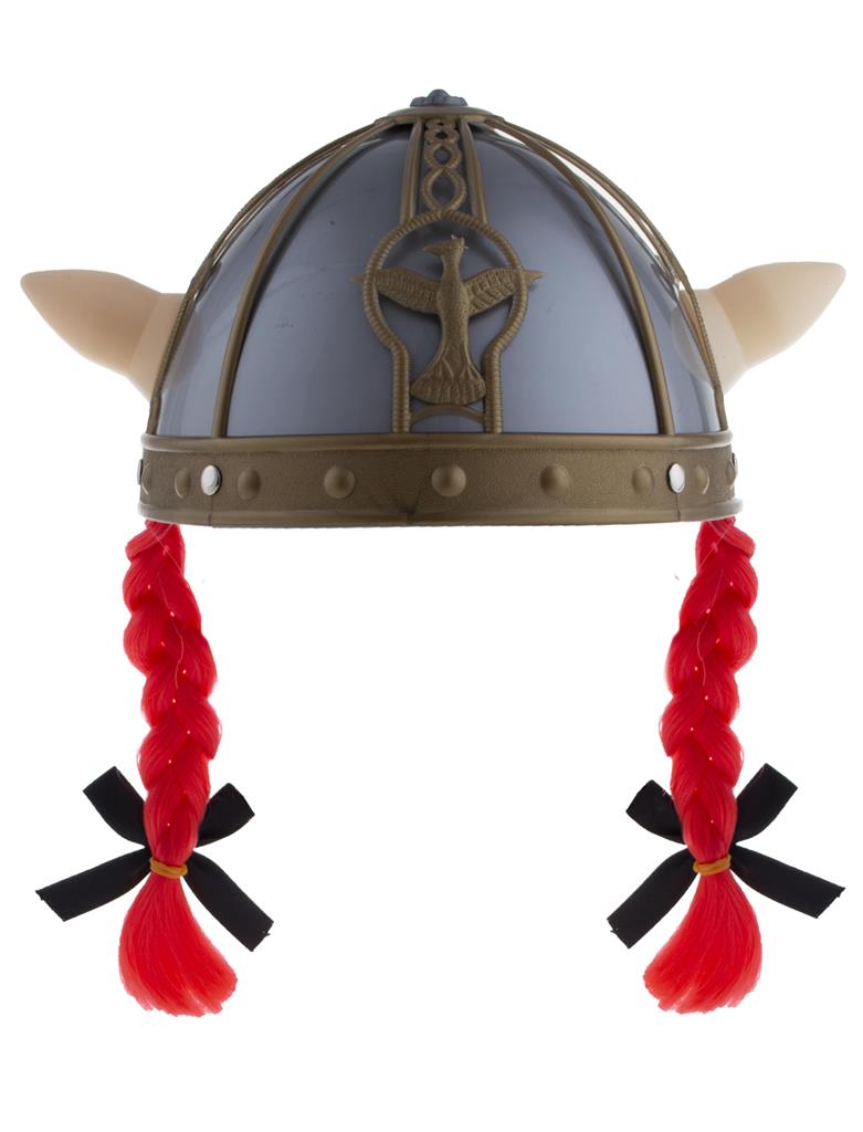 Gallier Helm mit Zöpfen   (25520)