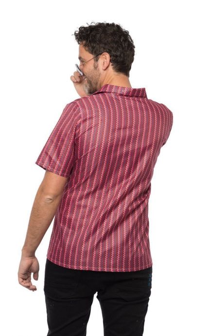 Retro 70er Hemd X-LARGE rot