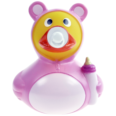 Baby Girl Badeente rosa 8cm