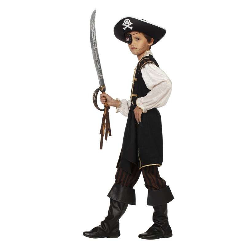 Piraten Kostüm delux Gr. 104 braun