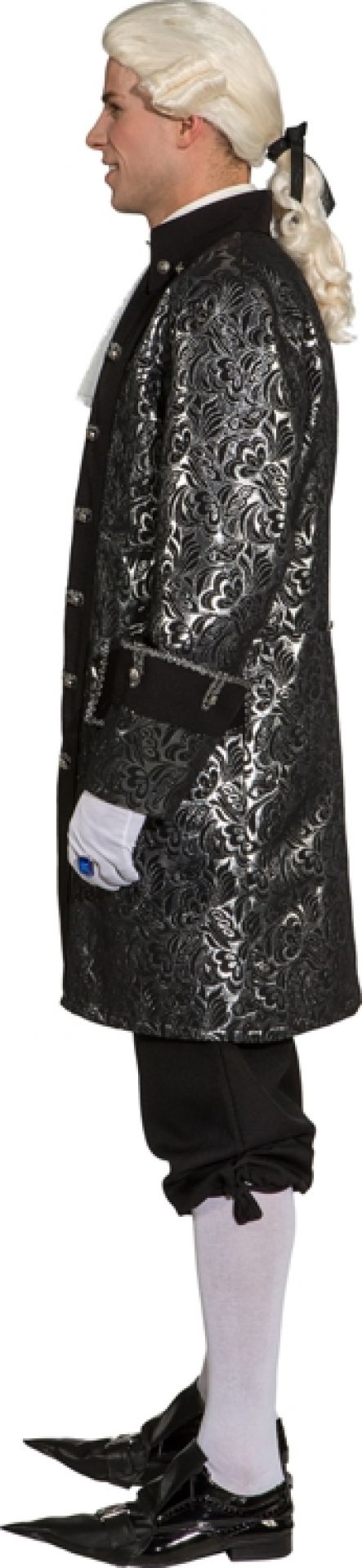 Brokat Jacke schw-silber  Gr. 50/52