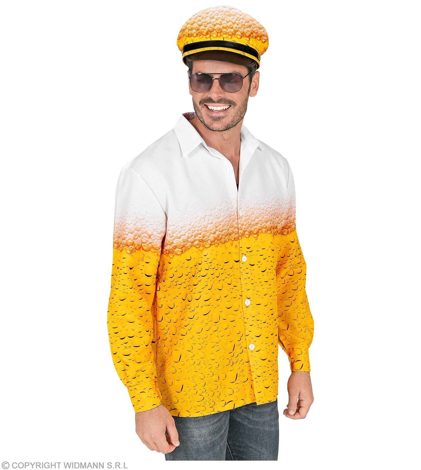 Bier Trinker Hemd mit Mütze  L/XL