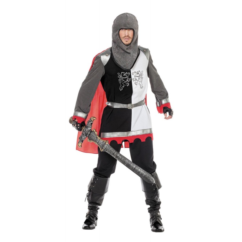 Ritter Gr. 50 Oberteil, Hose, Haube, Umhang