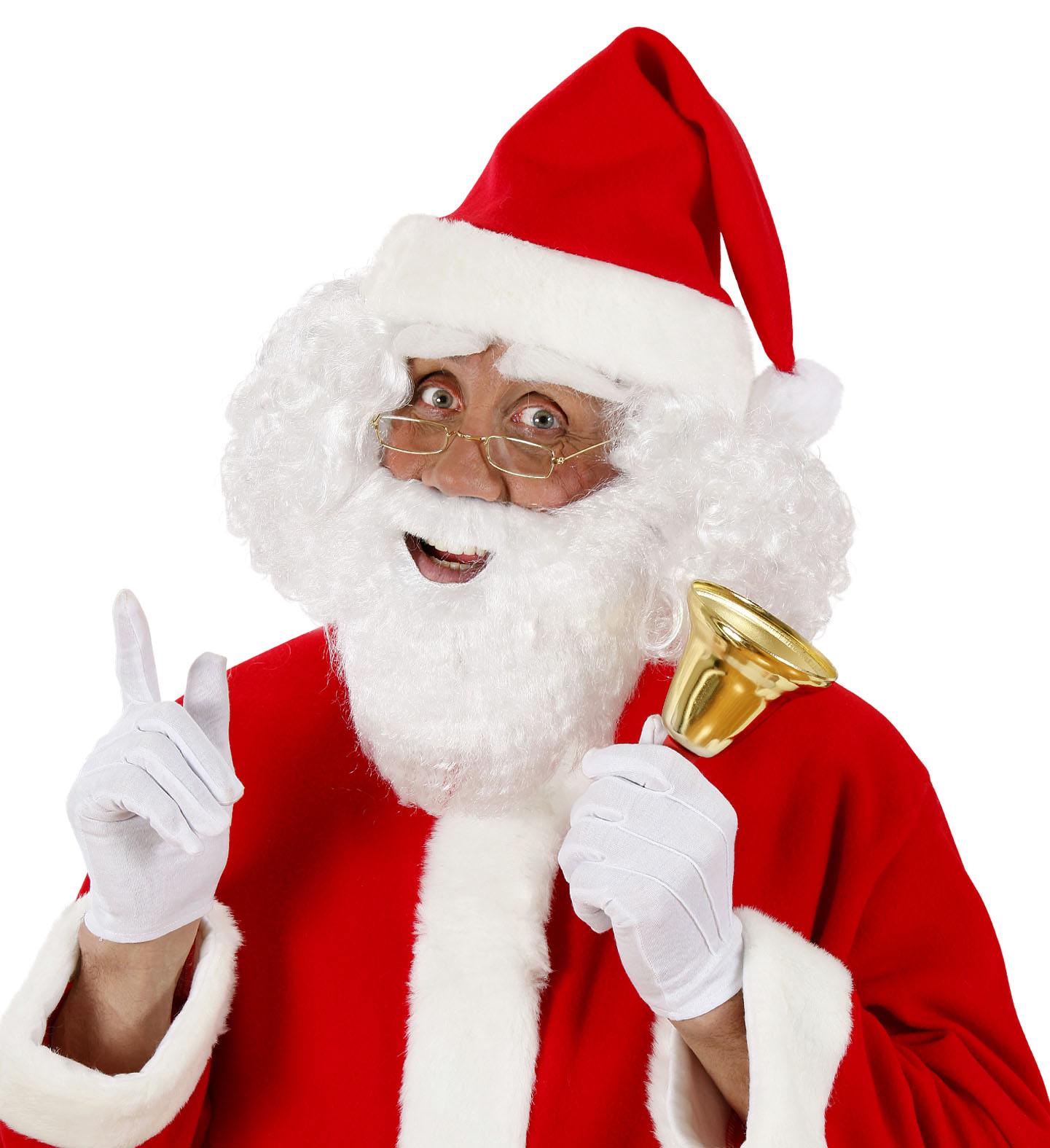 Kleiner Weihnachtsmann Bart weiss