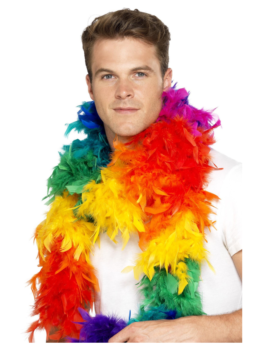 Regenbogen Federboa 180cm