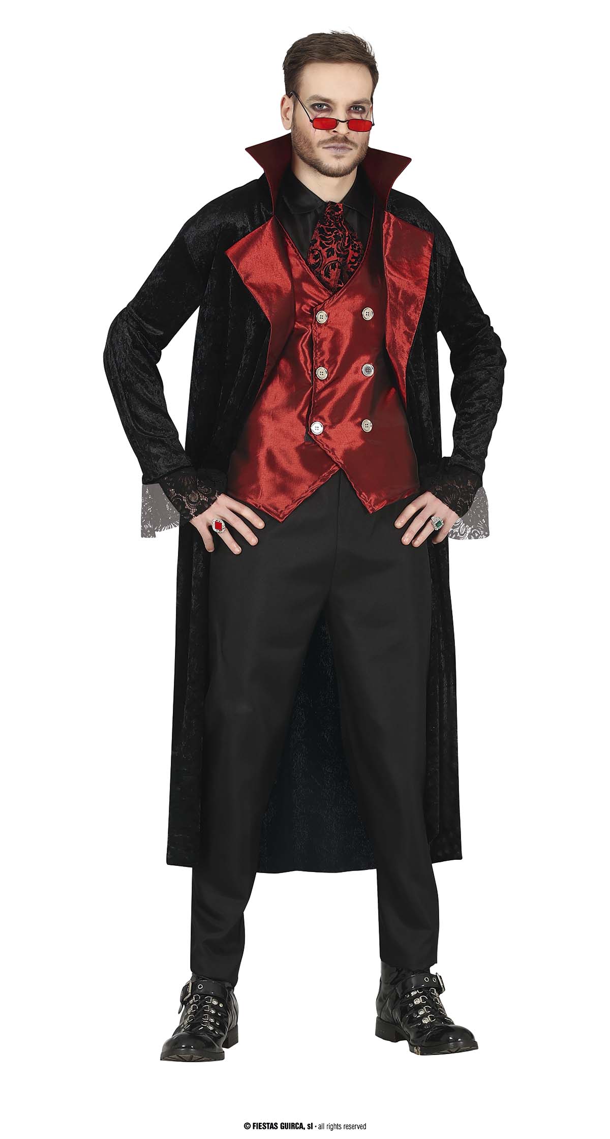 Vampir Jacket mit Mantel Shirt mit Jabot 48/50  M