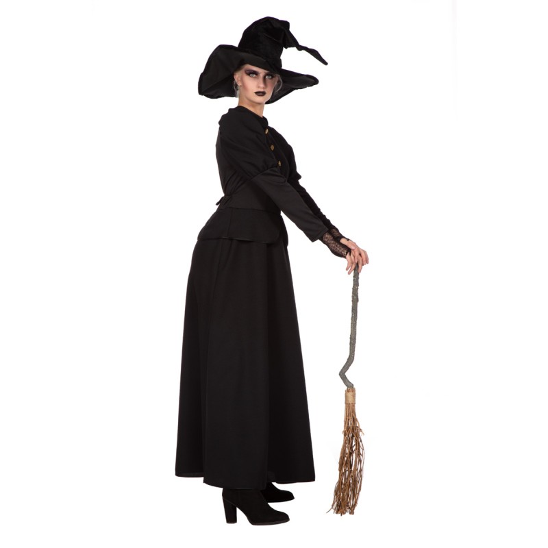 Schwarzes Hexen Kleid  lang  Gr. 42