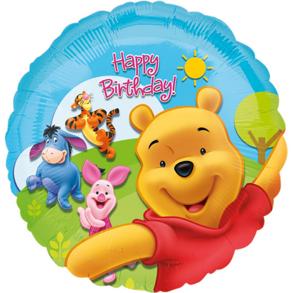 Winnie The Pooth Happy Birthday Ballon*)