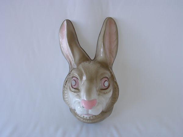 HASEN Maske Plastik für Erwachsene