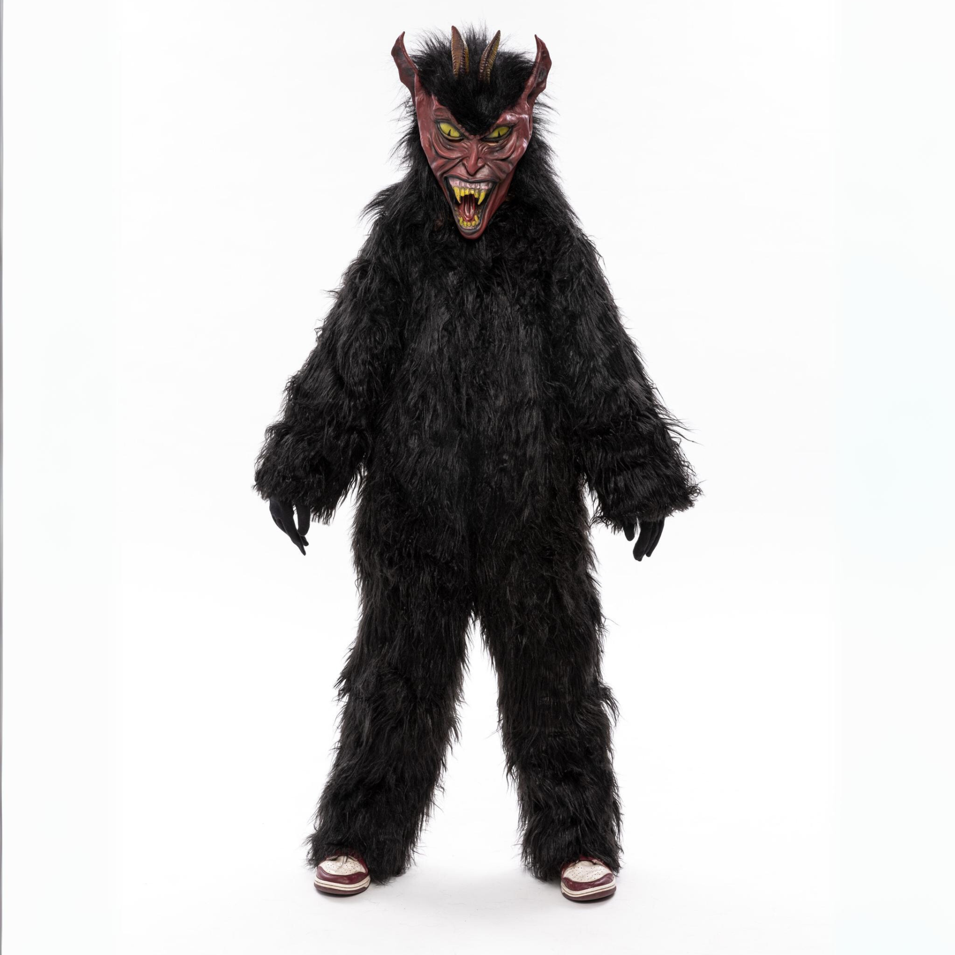 Krampus SET Overall Größe 164 schwarz mit Maske
