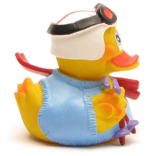Skifahrer Ente aus Naturkautschuk