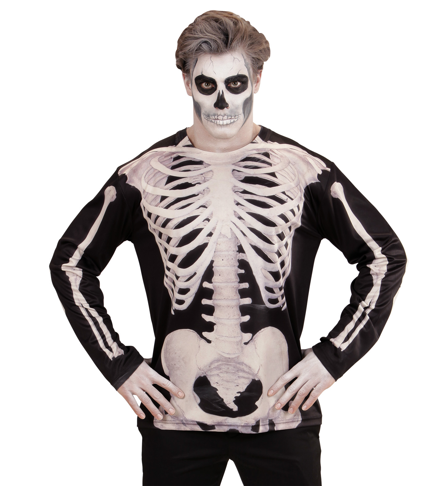 Skelett Shirt M/L für Herren