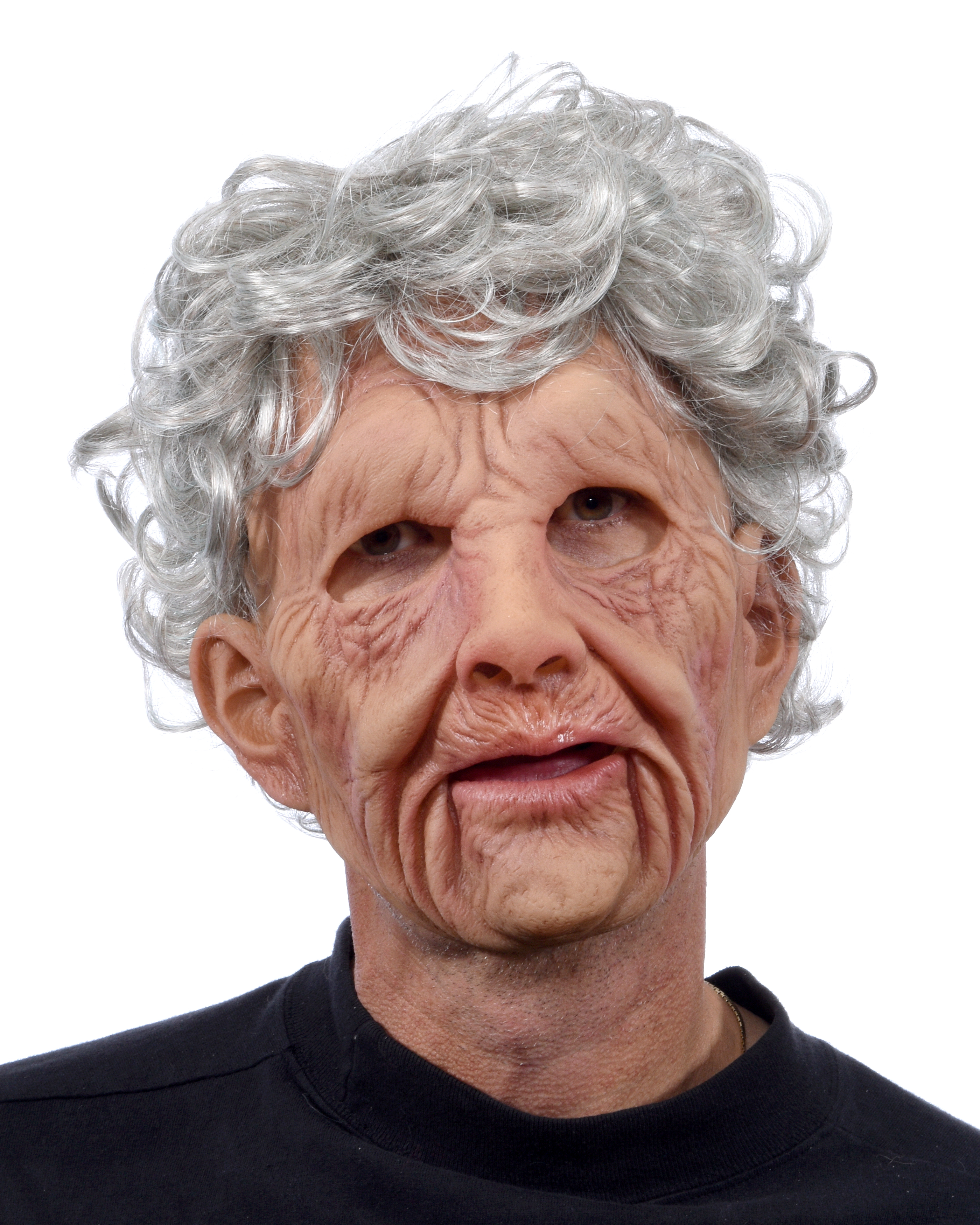 Latex Maske alte Frau SuperSoft beweglicher Mund