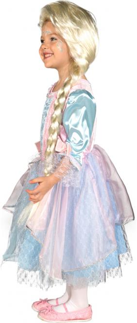 Prinzessin Kleid hellblau-rosa