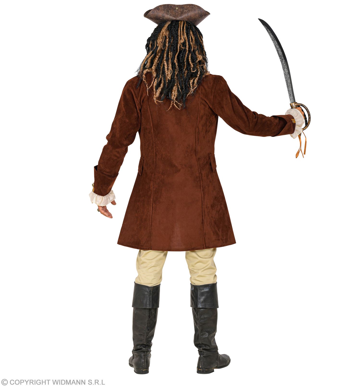 Piraten Mantel M/L  Wildlederlook