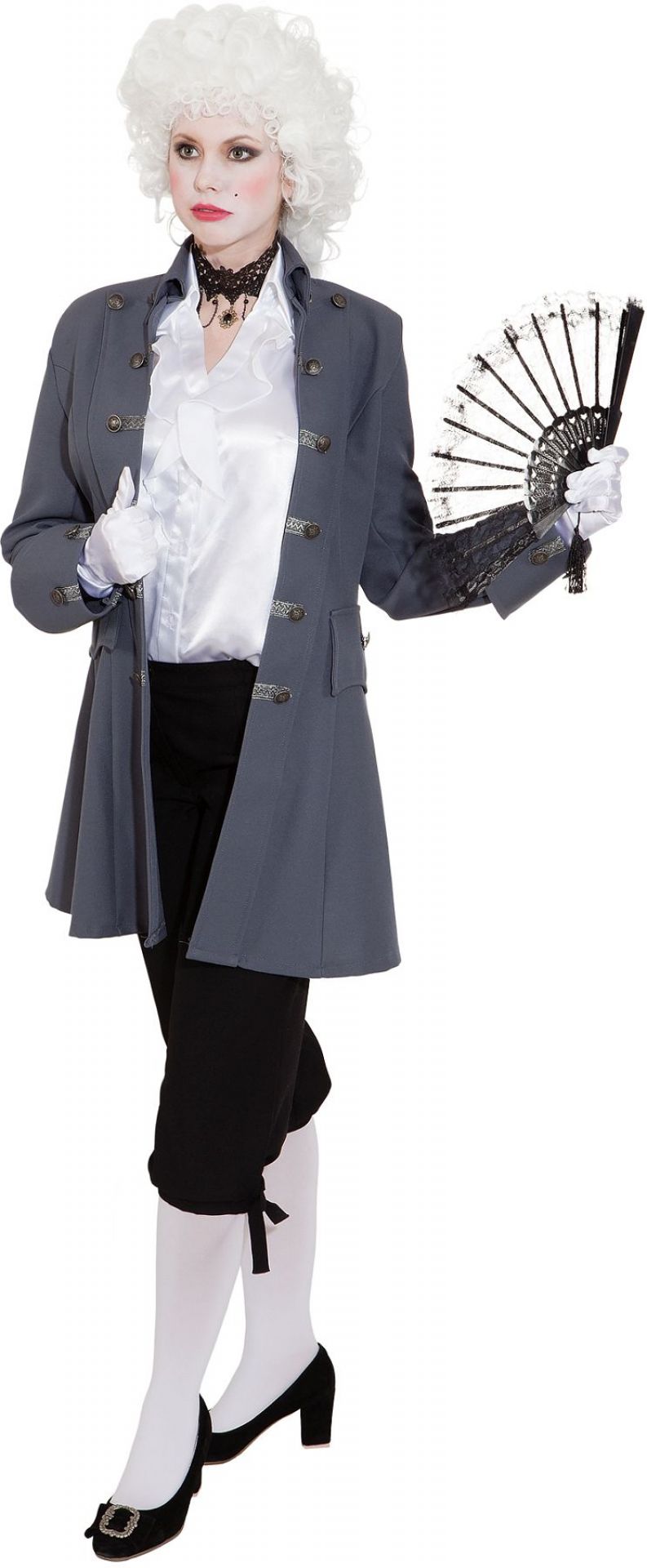 Rokoko Jacke grau   DA  Gr. 44