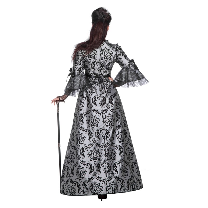 Kleid Marquise grau-schwarz  Gr. 40