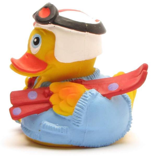 Skifahrer Ente aus Naturkautschuk