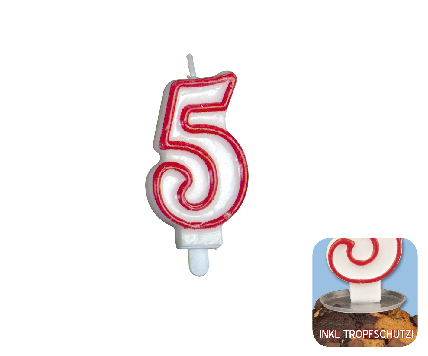Zahlenkerze "5"