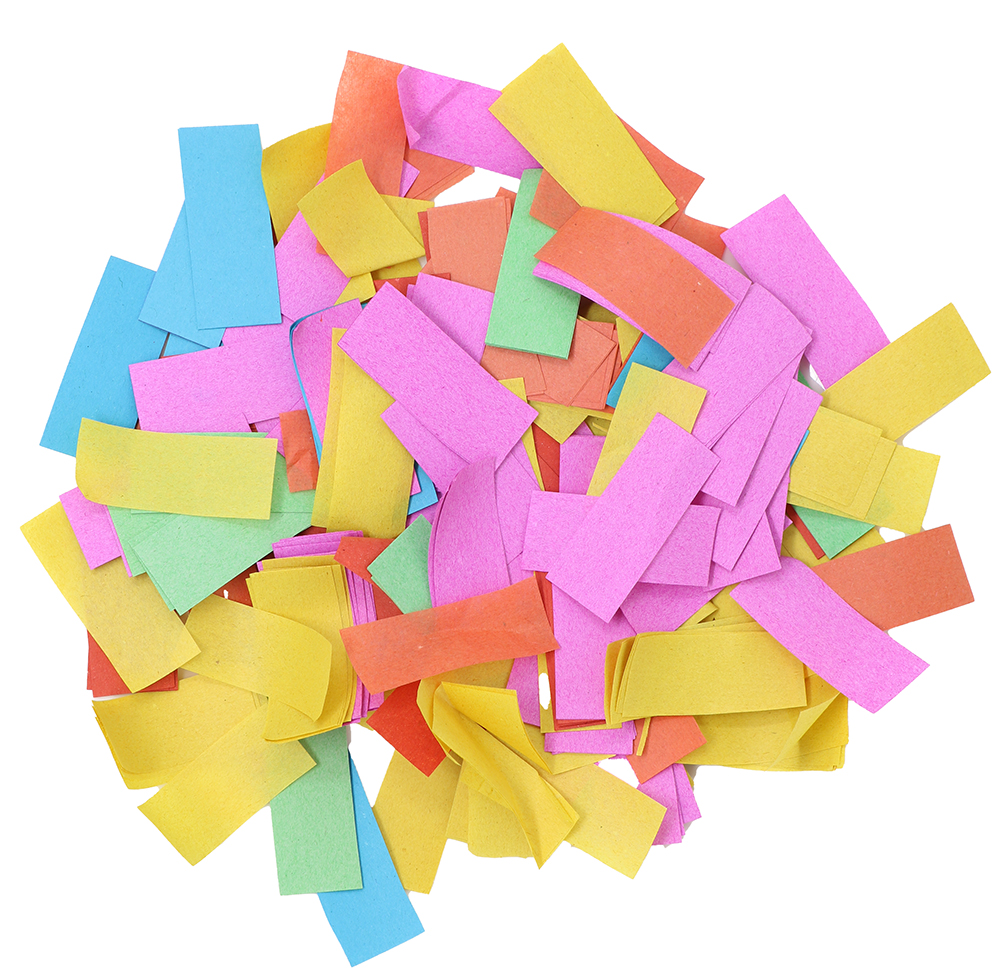 3er Packung Konfetti Shooter 40cm  Papierstreifen Füllung