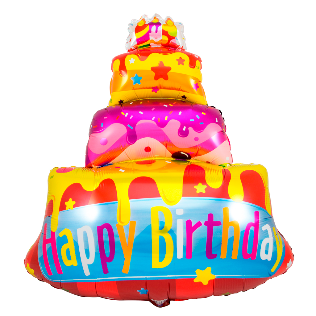 Happy Birthday Ballon Torte 67x73cm