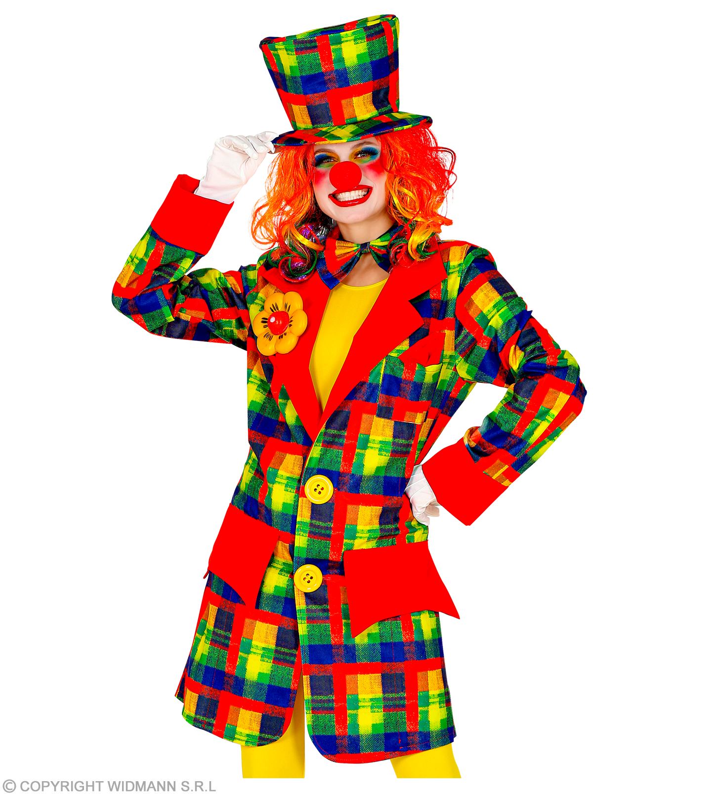 Clown Mantel karriert  S