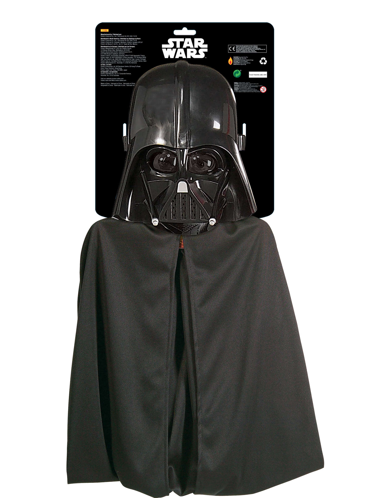 Darth Vader Umhang m.Maske f.Kinder