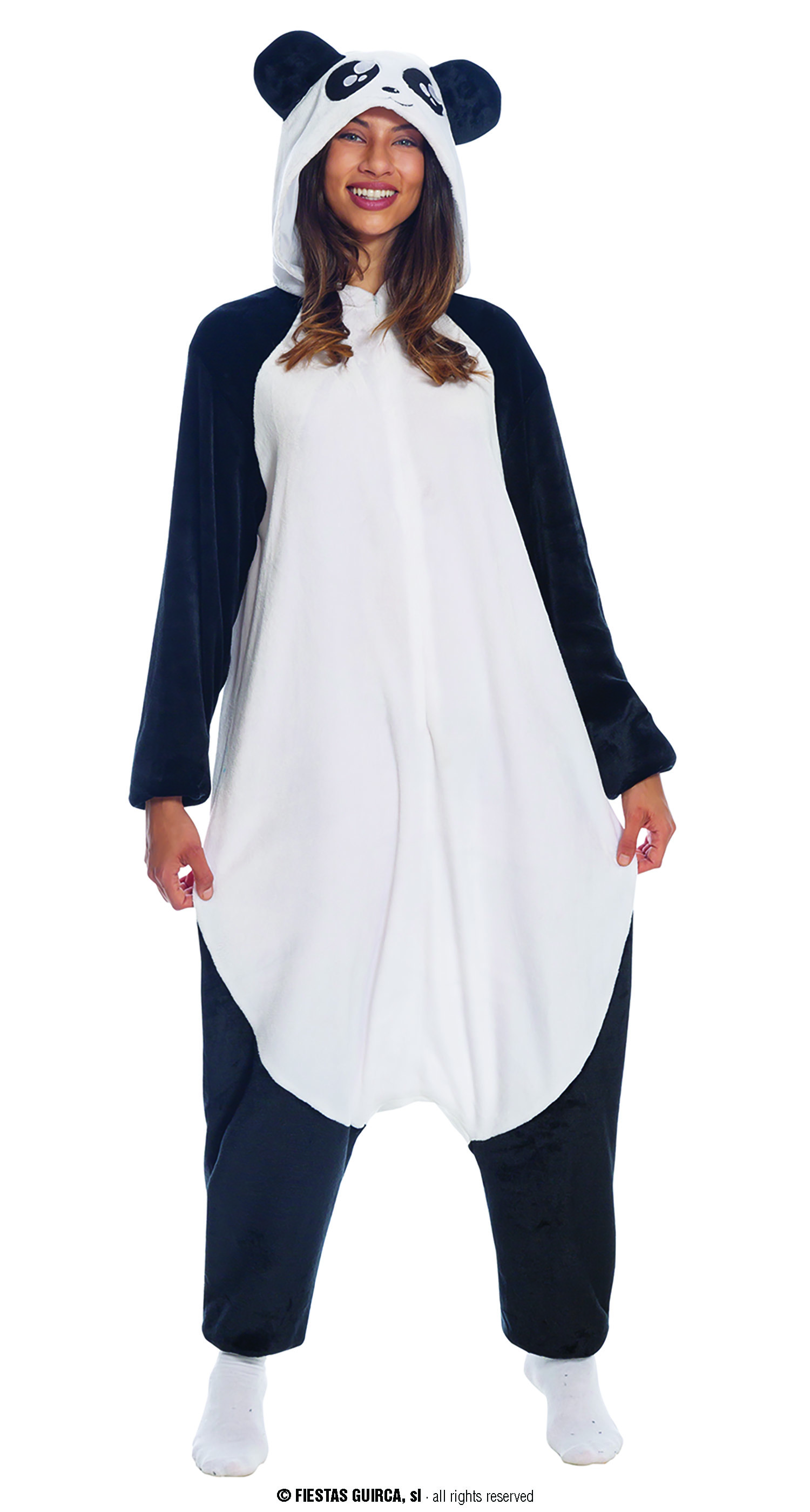 Panda Overall  52/54  L  "Super-Soft-Plüsch"