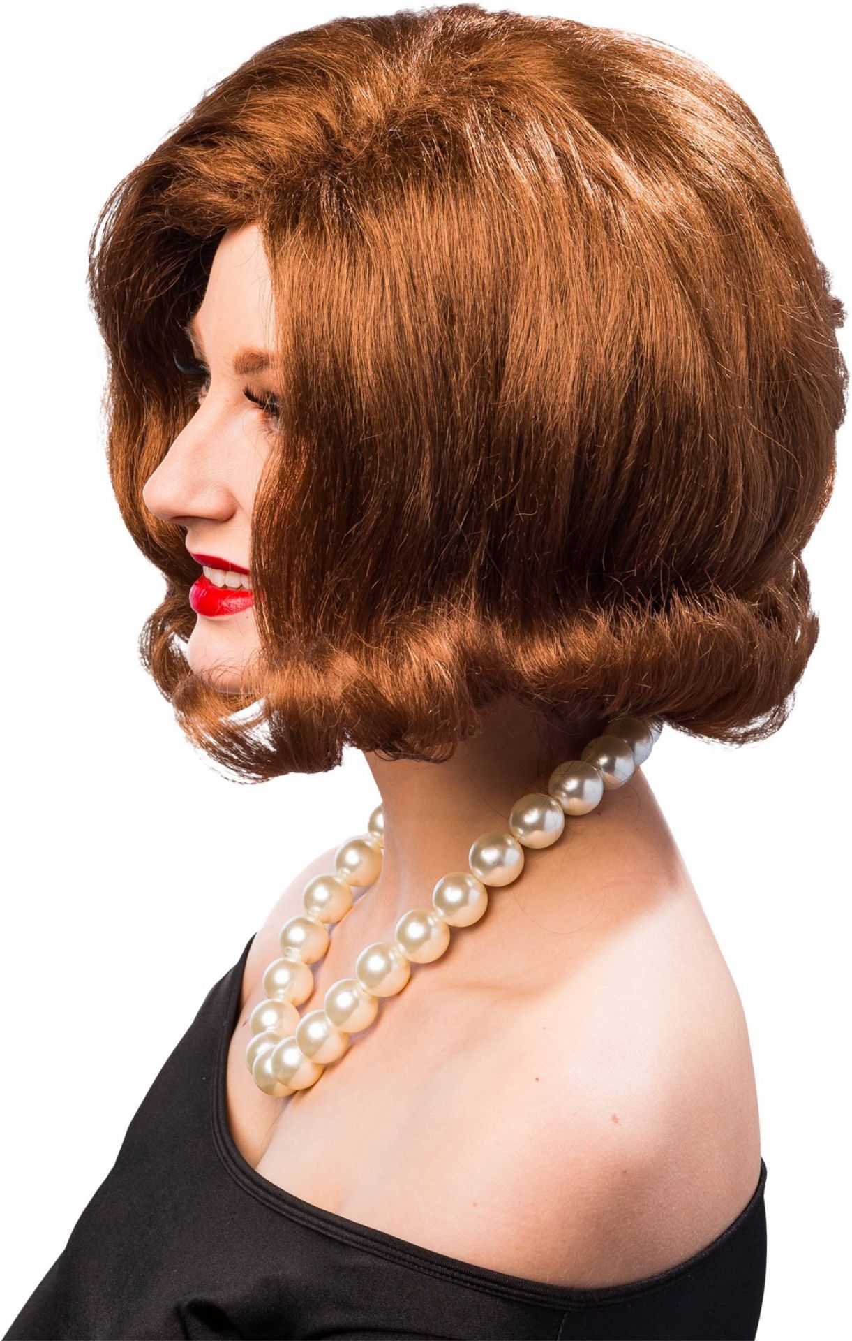 Brauner 50er Bobperücke