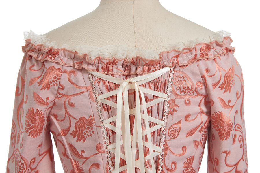 Barock Kleid 2teilig orange M  36/38