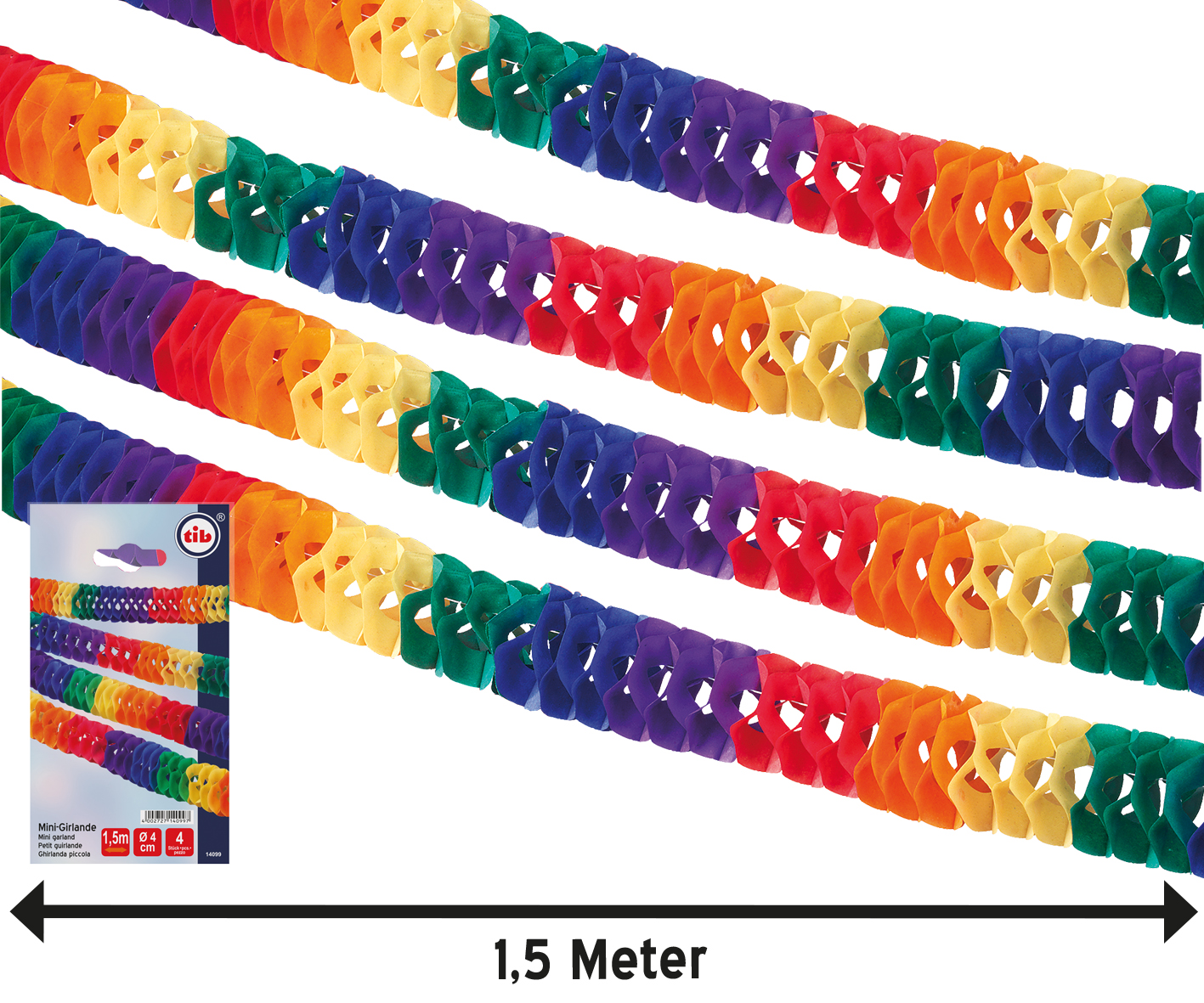 Mini Tischgirlande 4er Packung