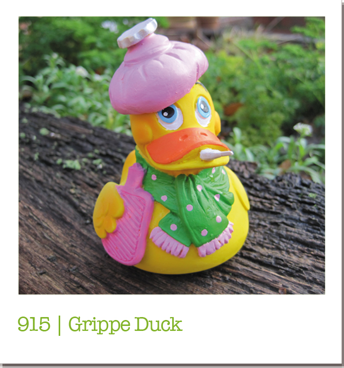 Gute Besserung Ente aus Naturkautschuk