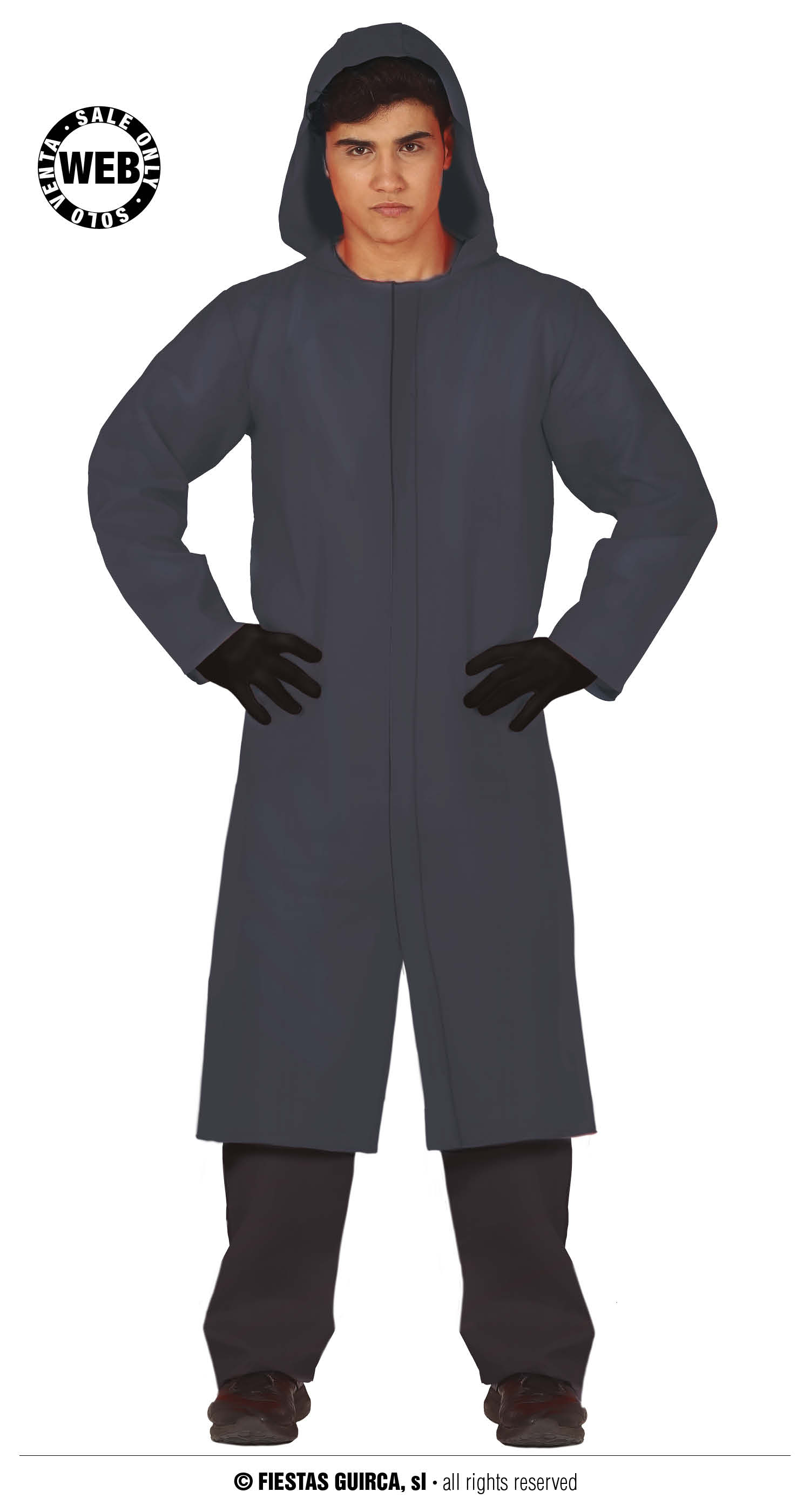 BOSS grauer Mantel mit Kapuze 52/54 L