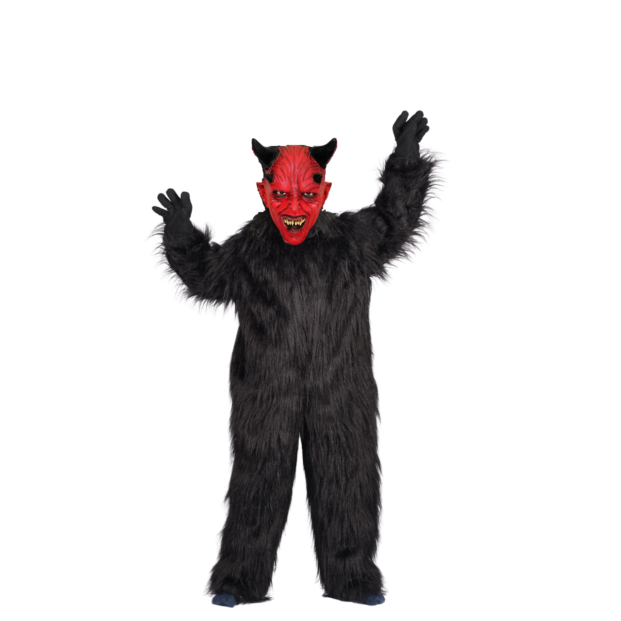 Krampus SET Overall Größe 152 mit Kinder Maske