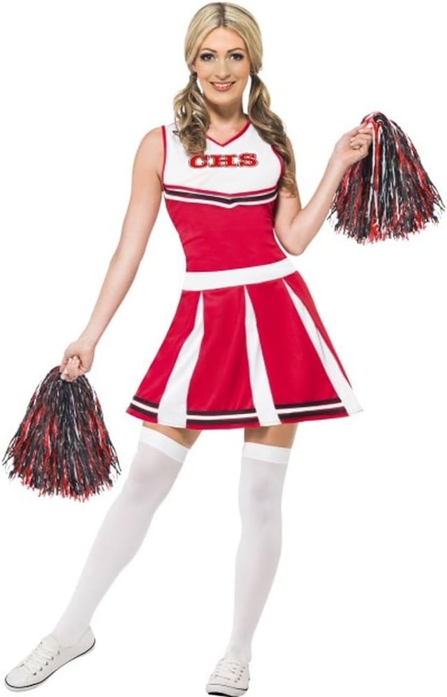 Cheerleader Kleid MEDIUM & PomPom