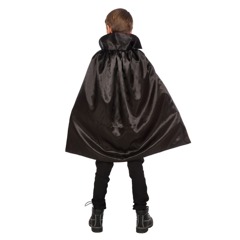 Vampir Umhang schwarz-rot  Gr. 140