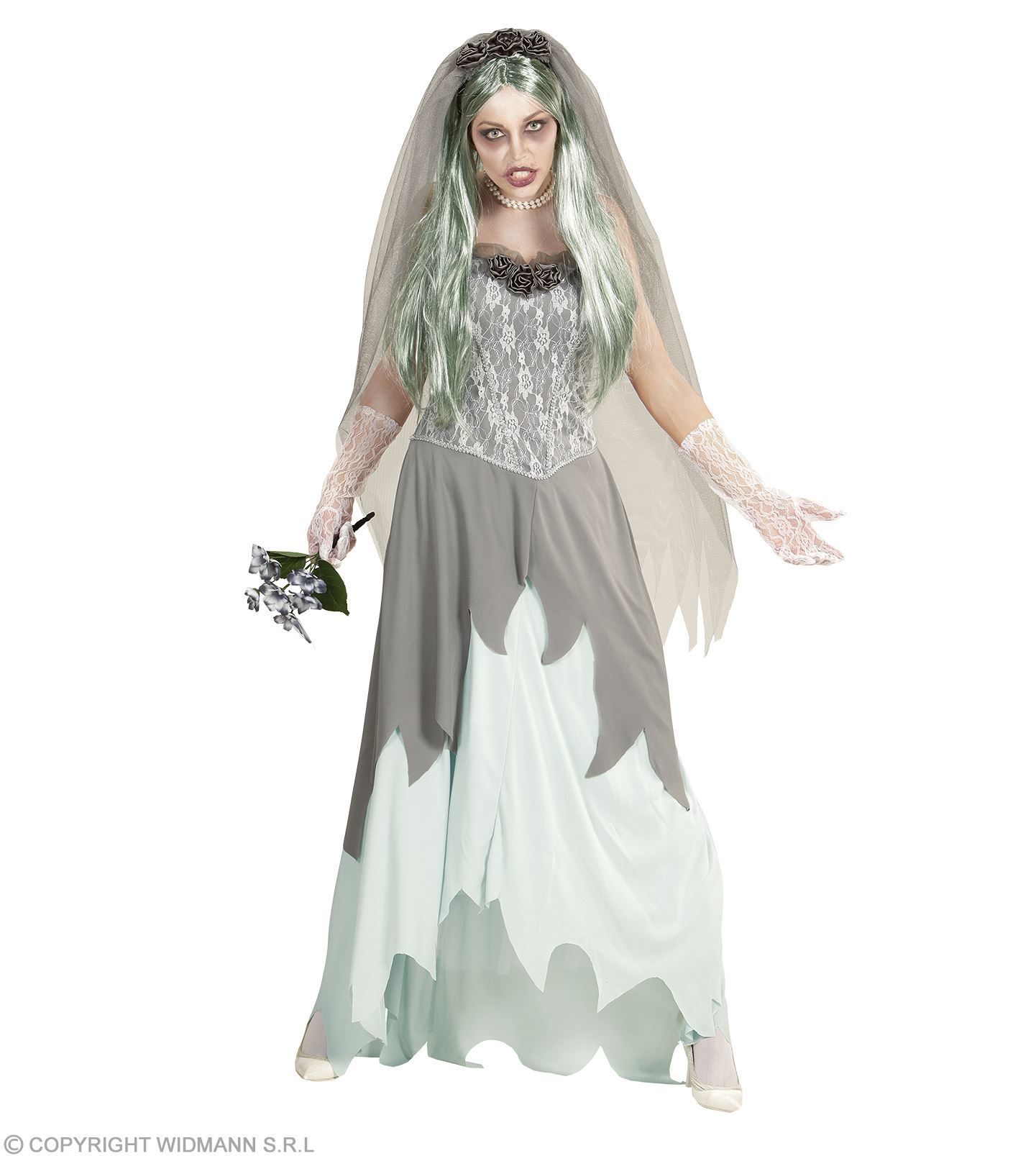 Zombie Braut  Kleid  SMALL mit Schleier