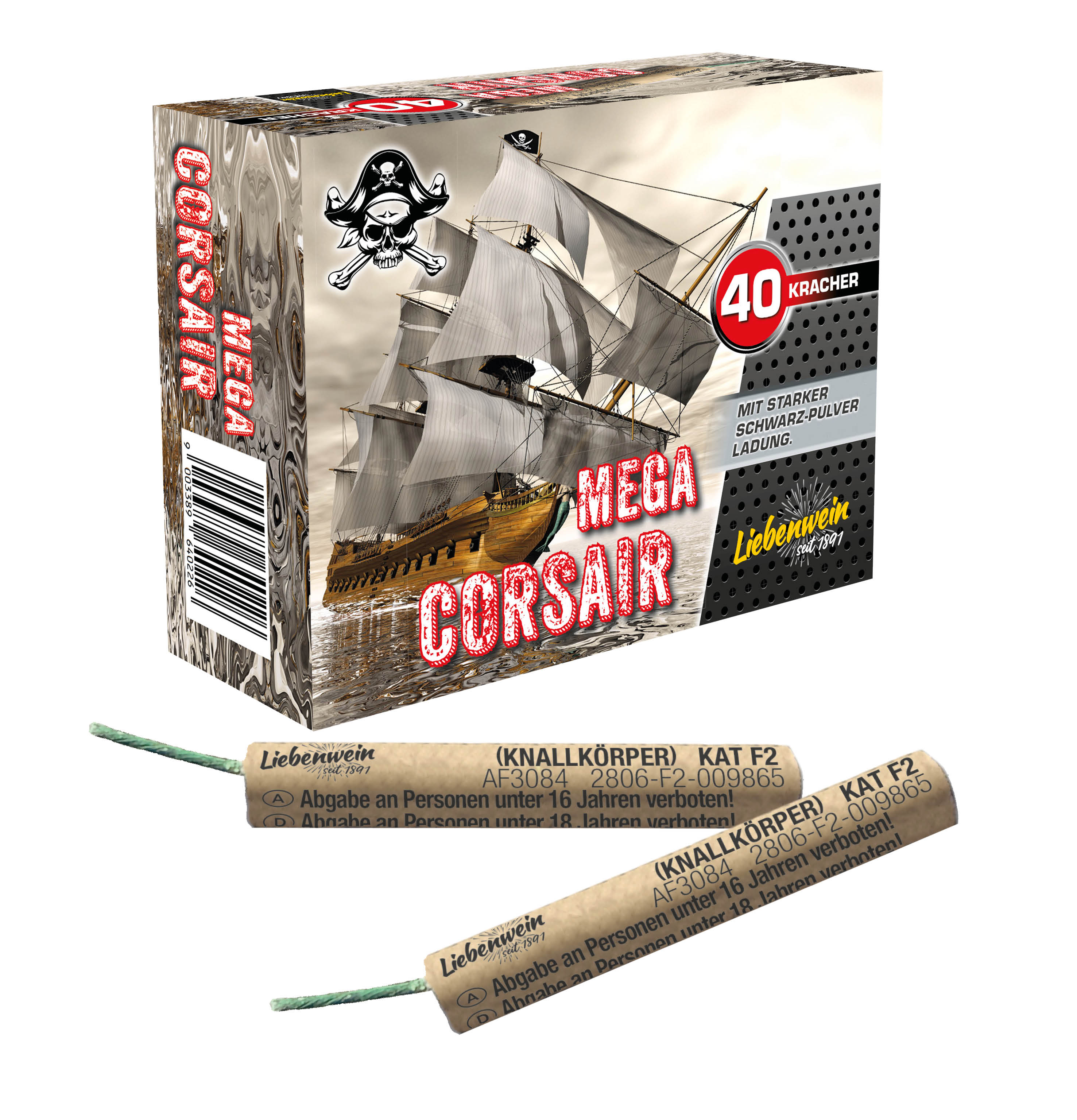 Mega Corsair 40 Stk. Packung Kracher