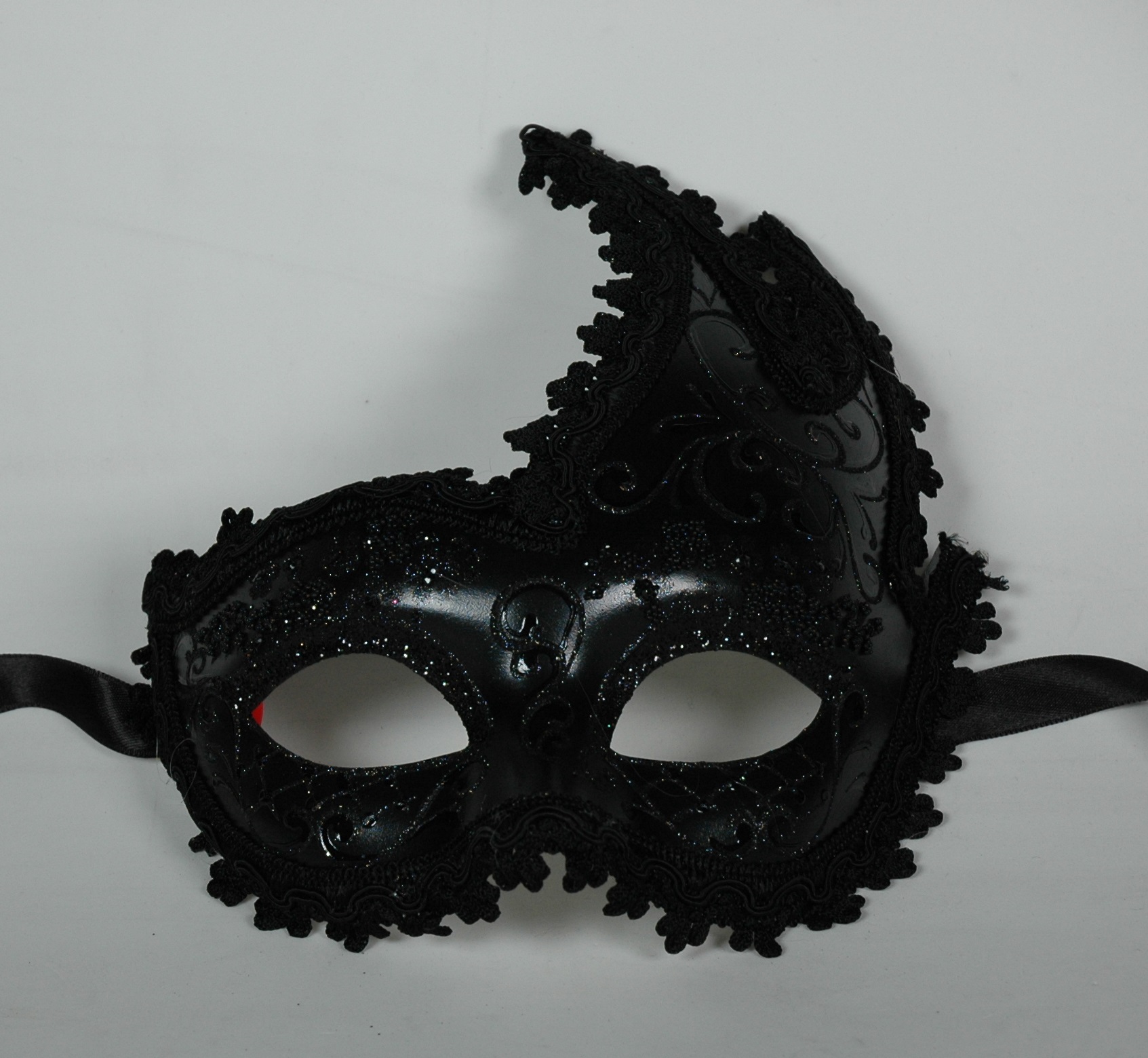 Venezianische Maske Columbine ONDA "Giada" schwarz