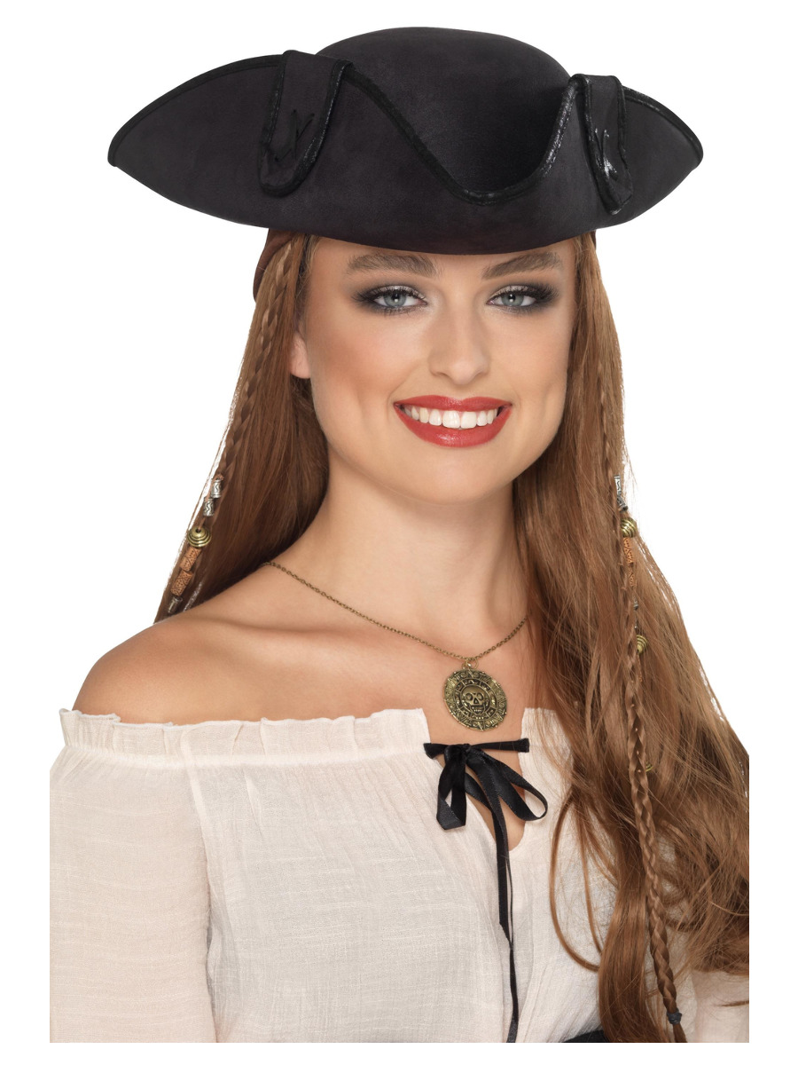 Schwarzer Dreispitz Hut